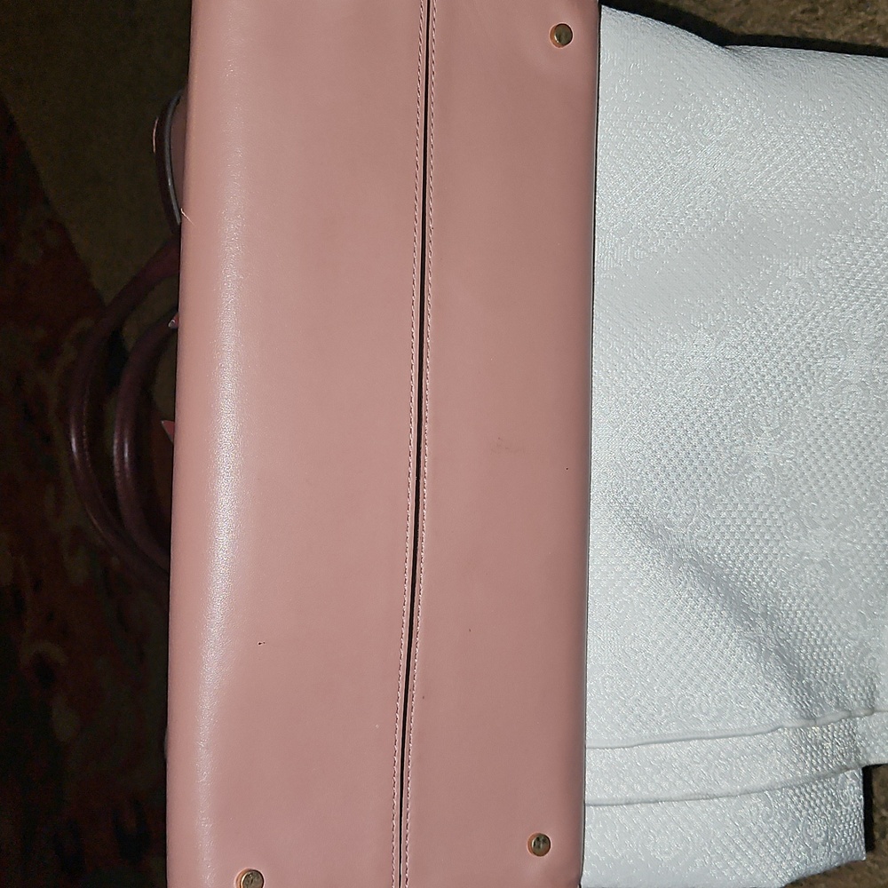 Kate Spade Toujours Large Leather Satchel Pink & Mauve Handbag  Or Crossbody - Picture 8 of 12